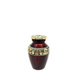 Black Golden Small Urns for Human Ashes - Mini Urns for Human Ashes - Keepsake Urns for Human Ashes - Small Urn - Small Urns for Ashes - Urn - teardropurns.com