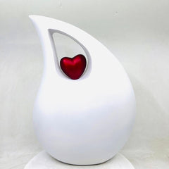 Extra Large / Adult White Matte Cremation Urn for Ashes - Urn for Ashes - Human Ashes Urn - Urna for Ashes