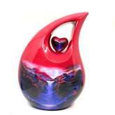 Extra Large / Adult Red Cremation Urns for Ashes - Adult Urn - Funeral Urn - Urns for Human Ashes - Personalized urn - Memorial Urn