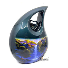 Extra Large / Adult Green Cremation Urns for Ashes - Adult Urn - Funeral Urn - Urns for Human Ashes - Personalized urn - Memorial Urn
