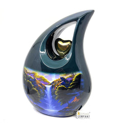 Extra Large / Adult Green Cremation Urns for Ashes - Adult Urn - Funeral Urn - Urns for Human Ashes - Personalized urn - Memorial Urn