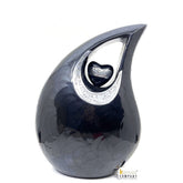 Extra Large / Adult Black Cremation Urns for Ashes - Adult Urn - Funeral Urn - Urn - Urns for Human Ashes Keepsake by Keepsake