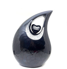 Extra Large / Adult Black Cremation Urns for Ashes - Adult Urn - Funeral Urn - Urn - Urns for Human Ashes Keepsake by Keepsake