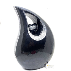 Extra Large / Adult Black Cremation Urns for Ashes - Adult Urn - Funeral Urn - Urn - Urns for Human Ashes Keepsake by Keepsake