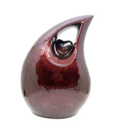 Extra Large / Adult Maroon Cremation Urns for Ashes - Adult Urn - Funeral Urn - Urn - Urns for Human Ashes Keepsake -Memorial Urn