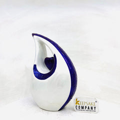 Teardrop metal Cremation Urn in Medium size (6 Inches/ 15 centimeters) height - Memorial Urn - Ash Urn - Urn for Ashes - Urns -
