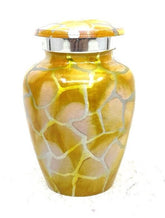 Small Urns for Ashes, Yellow Keepsake Urn, Perfect Memorial Gift for Loved Ones- Mini Urns for Human Ashes - Keepsake Urns - Memorial Urn