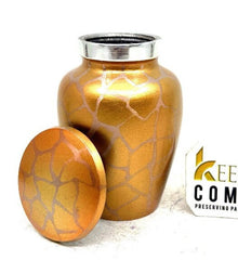 Small Urns for Ashes , Golden Keepsake Urn, Perfect Memorial Gift for Loved Ones- Mini Urns for Human Ashes - Keepsake Urns - Memorial Urn