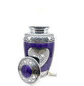 Customizable Dark Purple Adult cremation Urn for Ashes - Urns for Human Ashes with Heart - Urn - Urn - Funeral Urn from Keepsake Company