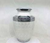 White Adult cremation Urn for Ashes - Urns for Human Ashes with Angel Wings and Heart - Urn - Urn - Funeral Urn from Keepsake Company