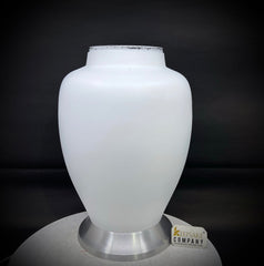 White Urn for Ashes Adult Male - Urn - Cremation Urn - Urn - Urns - Urns for Human Ashes- Cremation Urns for Adult Ashes - Decorative urns