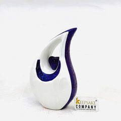 Teardrop metal Cremation Urn in Medium size (6 Inches/ 15 centimeters) height - Memorial Urn - Ash Urn - Urn for Ashes - Urns -