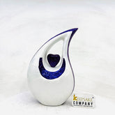 Teardrop metal Cremation Urn in Medium size (6 Inches/ 15 centimeters) height - Memorial Urn - Ash Urn - Urn for Ashes - Urns -