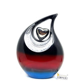 Exquisite Black Red Blue Cremation Urn - Urn For Memorial - Urn For Funeral - Urns For Human Ashes - Unique Urn - Ash Urn - Urns for Ash