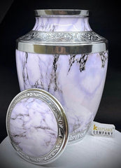 White Marble Cremation urn - Funeral Urn for Human Ash - Urn for Ashes Male - Urn - Decorative Urns - Burial Urn - Urns - Erns - Ern