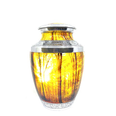 Sunny Day Jungle Cremation urn - Funeral Urn for Human Ash - Urn for Ashes Male - Urn - Decorative Urns - Burial Urn - Urns - Erns - Ern