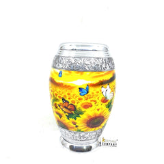 Sun Flower Cremation Urn for Ashes - Funeral Urn for Human - Urn for Ashes Male - Urn - Decorative Urns - Burial Urn - Urns - Erns - Ern