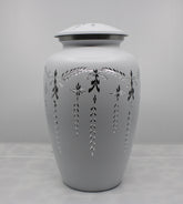 White / Blue / Pink Diamond Engraved Urn