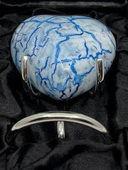 Keepsake Company's HOT Heart Shaped Urn in cloud Design with for Human Ashes - Perfect for Adults & Infants