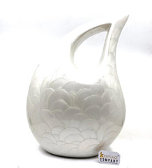 Extra Large / Double Adult White Tardrop Cremation Urn - Adult urns for Human Ashes Men - Urn - Urns - Cremation Urn By Keepsake Company