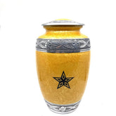 Texas Star Customized Urn for Human Ashes /Blue Funeral Cremation Urn with Personalization from Keepsake Company