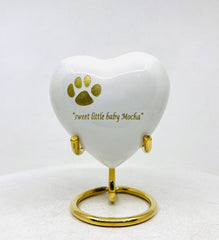 White Pet Urn - Pet Urns - Pet Urns for Dogs Ashes - Dog Urn - Dog Urns for Ashes - Urns for Dogs - Urn for Dog Ashes - Cat Urn for Ashes