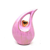 Pink Golden Teardrop Cremation Urns for Human Ashes - Urn- Urns for Ashes - Personalized Urn (6 Inches/ 15 centimetres)