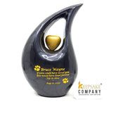 Black Yellow Pearl Pet Urn - Pet Urns for Dogs Ashes - Dog Urn - Dog Urns for Ashes - Urns for Dogs - Urn for Dog Ashes - Cat Urn for Ashes