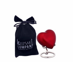 Personalized / Engravable Red Heart Urn / Small Urns for Human Ashes / Mini Urns for Human Ashes / Ashes Container from Keepsake Company