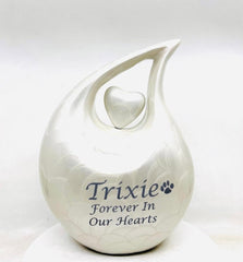 White Pet Urn - Pet Urns for Dogs Ashes - Dog Urn - Dog Urns for Ashes - Urns for Dogs - Urn for Dog Ashes - Cat Urn for Ashes
