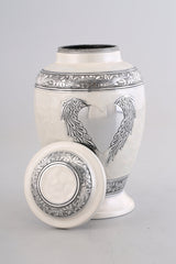 White Urns for Ashes Adult Male - Urn - Cremation Urn - Urn - Urns - Urns for Human Ashes- Cremation Urns for Adult Ashes - Decorative urns