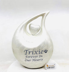 White Pet Urn - Pet Urns for Dogs Ashes - Dog Urn - Dog Urns for Ashes - Urns for Dogs - Urn for Dog Ashes - Cat Urn for Ashes