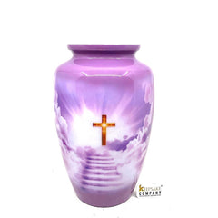 Purple Divine Cross Cremation Urns for Ashes Adult Male - Urns for Ashes Adult Female - Urn - Urns - Cremation Urn from Keepsake Company