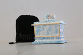 Blue Baby Urns for Ashes - Baby Urn - Small Urns for Human Ashes - Small Urns Baby Girl - Baby Urn Girl - Cremation Urn - Keepsake Urn