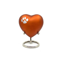 Orange Pet Urn - Pet Urns - Pet Urns for Dogs Ashes - Dog Urn - Dog Urns for Ashes - Urns for Dogs - Urn for Dog Ashes - Cat Urn for Ashes