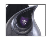 Black Pearl Enamel Teardrop Adult Cremation Urn with Engraved Purple Heart For Ashes / Cremation Urns for Ashes adult by keepsake company