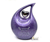 Purple Silver Pet Urn - Pet Urns for Dogs Ashes - Dog Urn - Dog Urns for Ashes - Urn for Dog Ashes - Cat Urn for Ashes -Memorial Urn