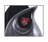 Black Pearl Enamel Teardrop Adult Cremation Urn with Engraved Red Heart For Ashes / Cremation Urns for Ashes adult by keepsake company