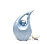 Light Blue Cremation Urn - Urns for Adult Ashes - Medium Urn - Decorative Urns - Medium Urns for Human Ashes (6 Inches only) Memorial Urn