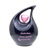 Black Pink Pet Urn - Pet Urns for Dogs Ashes - Dog Urn - Dog Urns for Ashes - Urn for Dog Ashes - Cat Urn for Ashes -Memorial urn