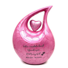 Pink Pet Urn - Pet Urns for Dogs Ashes - Dog Urn - Dog Urns for Ashes - Urn for Dog Ashes - Cat Urn for Ashes -Memorial urn by Keepsake Co.