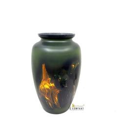 Green Golden Fish Adult Urn - Cremation Urns for Adult Ashes - Urns for Ashes Adult Male - Urn - Urns for Human Ashes - Decorative Urn
