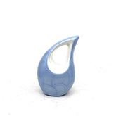 Sky Blue Teardrop Small Urns for Human Ashes - Mini Urns for Human Ashes - Ashes Urn - Keepsake Urns for Human Ashes - Mini Urn