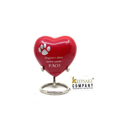Red Pet Urn - Pet Urns - Pet Urns for Dogs Ashes - Dog Urn - Dog Urns for Ashes - Urns for Dogs - Urn for Dog Ashes - Cat Urn for Ashes