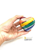 Multicolor Heart Urn / Small Urns for Human Ashes / Mini Urns for Human Ashes / Ashes Container with Stripes / Keepsake Urn for Ashes