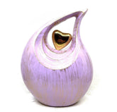 Gorgeous Golden Lavender Teardrop Urn - Urns for Ashes Adult - urns for human ashes female - Cremation Urns for Adult Ashes - Urns - Urn