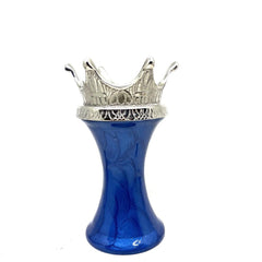 Blue Tealight Cremation Urn with Crown - Ash Urn - Keepsake Urn - Medium Urn for Ash - Keepsake Urns for Ashes from Keepsake Company