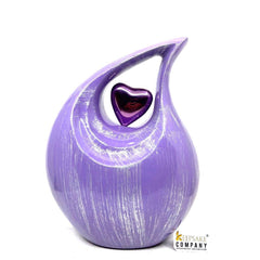 Glorious Lavender Silver Urn - Urns for Ashes Adult male - urns for human ashes female - Cremation Urns for Adult Ashes - Urns - Urn