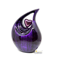 Purple Black Teardrop Urns for Ashes - urns for human ashes adult female - Urn - Urns - Cremation Urns for Adult Ashes - Personalized Urn