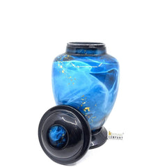 Blue Marble Adult cremation Urn for Ashes - Urns for Human Ashes with Angel Wings and Heart - Urn - Urn - Funeral Urn from Keepsake Company